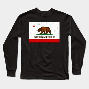 California State Flag (vintage distressed look) Long Sleeve T-Shirt